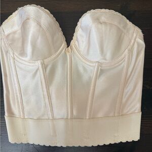 Vintage Made In The USA JCPenny Adonna Bustier Corset Satin Bra Lingerie 34B